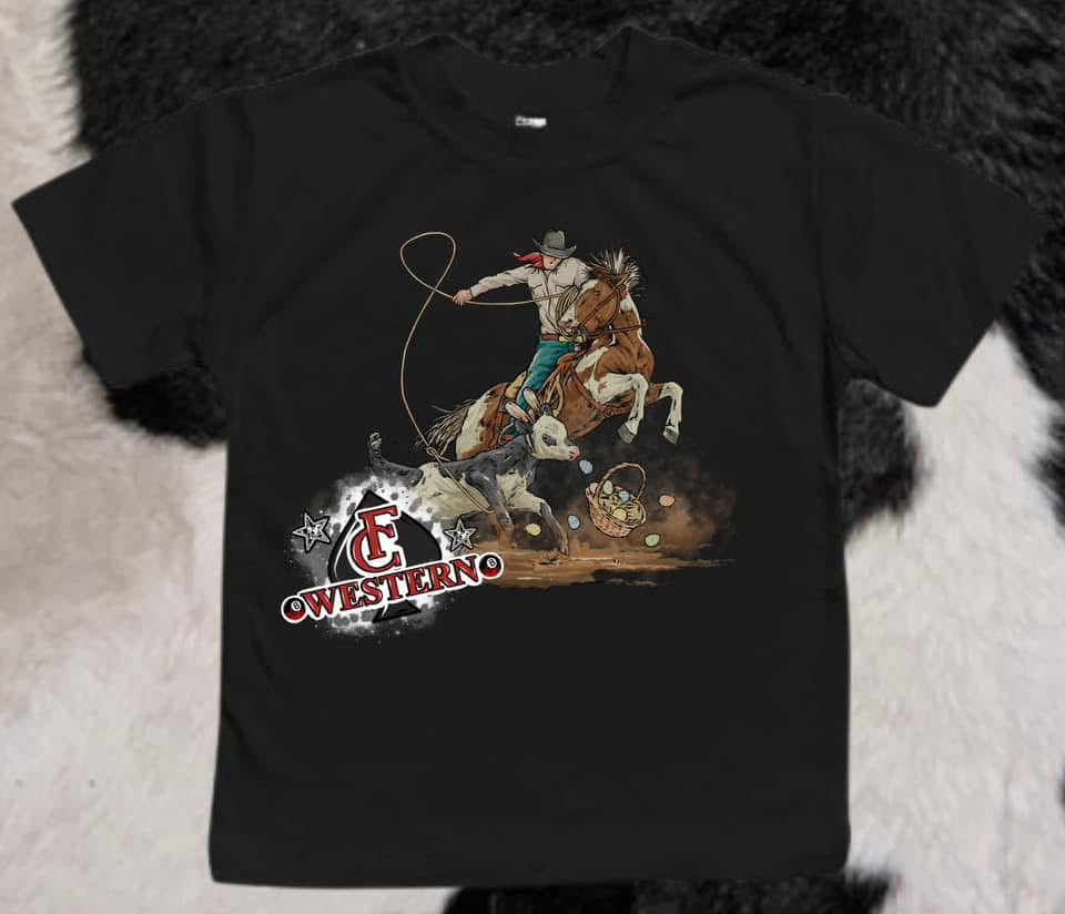 Adult Roping The CowBunny Tee (read description)