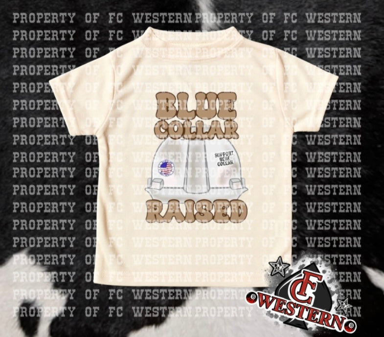 Blue Collar Raised Tee (read description)