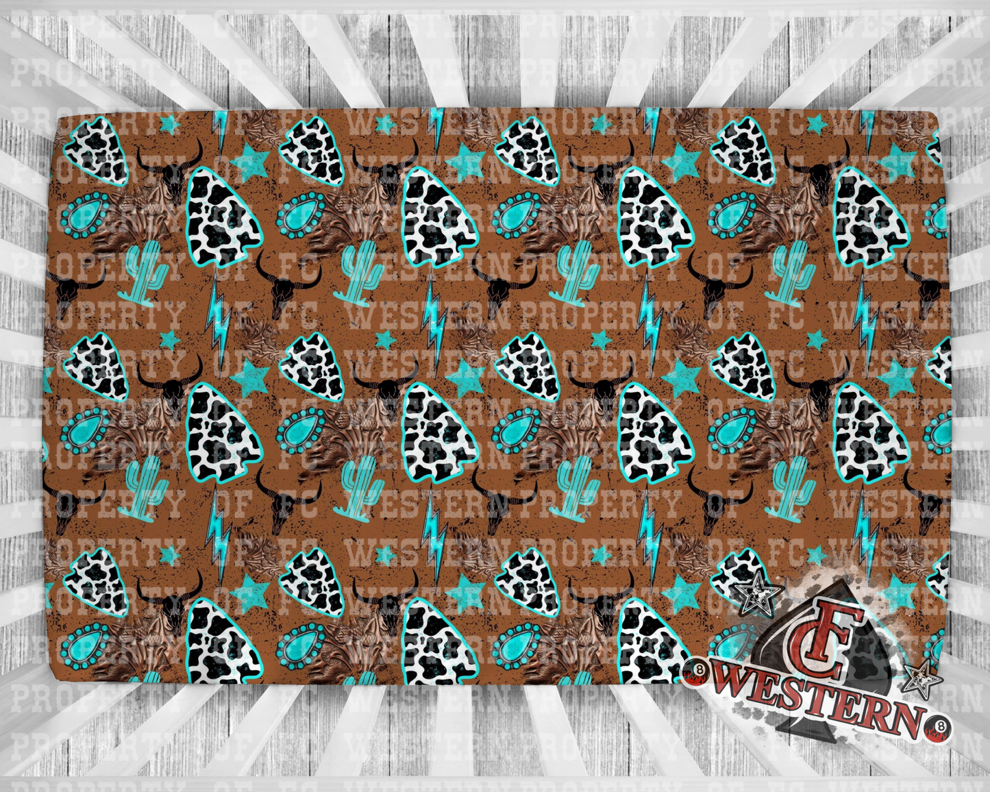 Wild West Fitted Bed Sheet *PREORDER*
