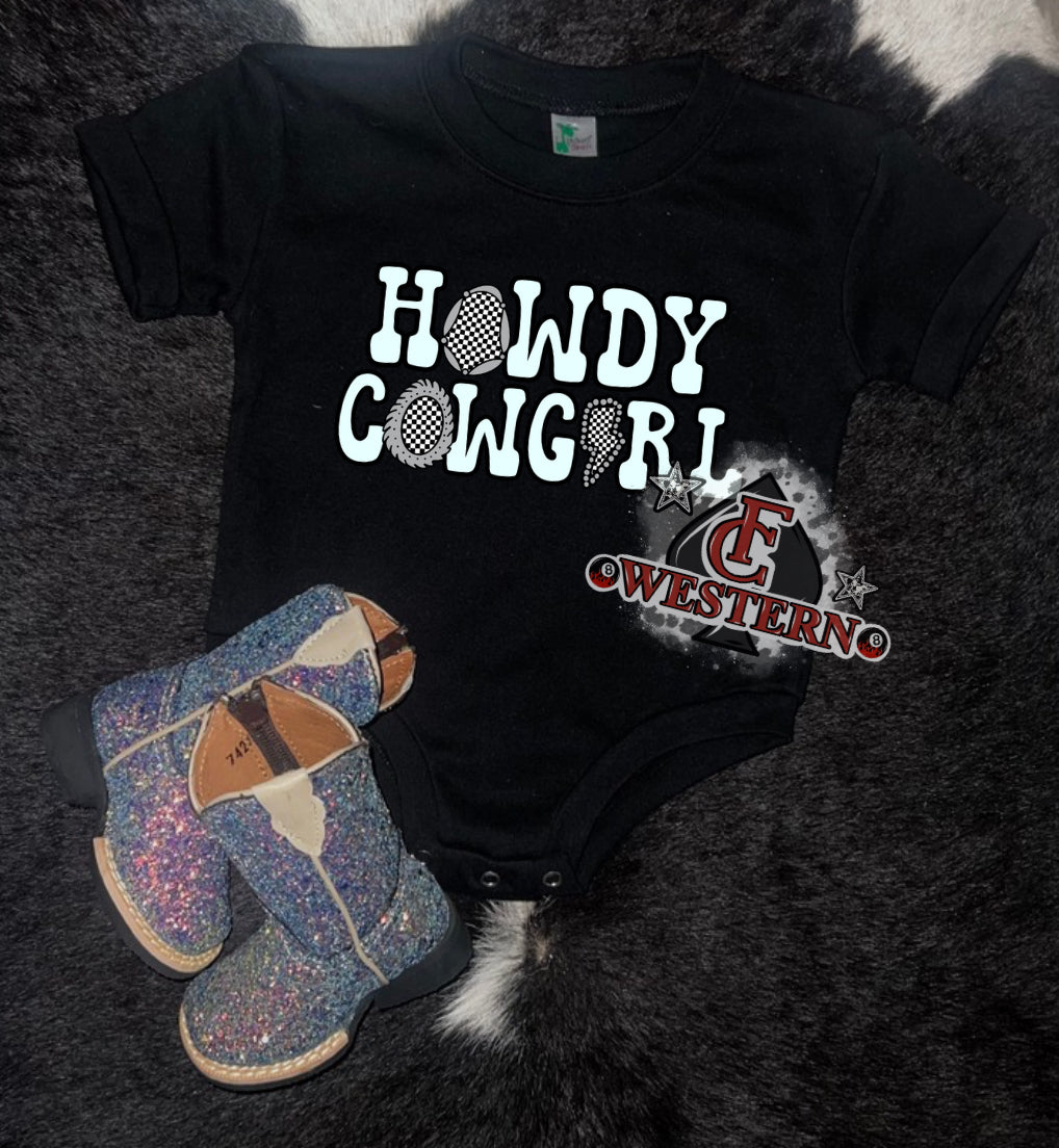 (Howdy Cowgirl Cowgirl Romper (READ FULL DESCRIPTION)