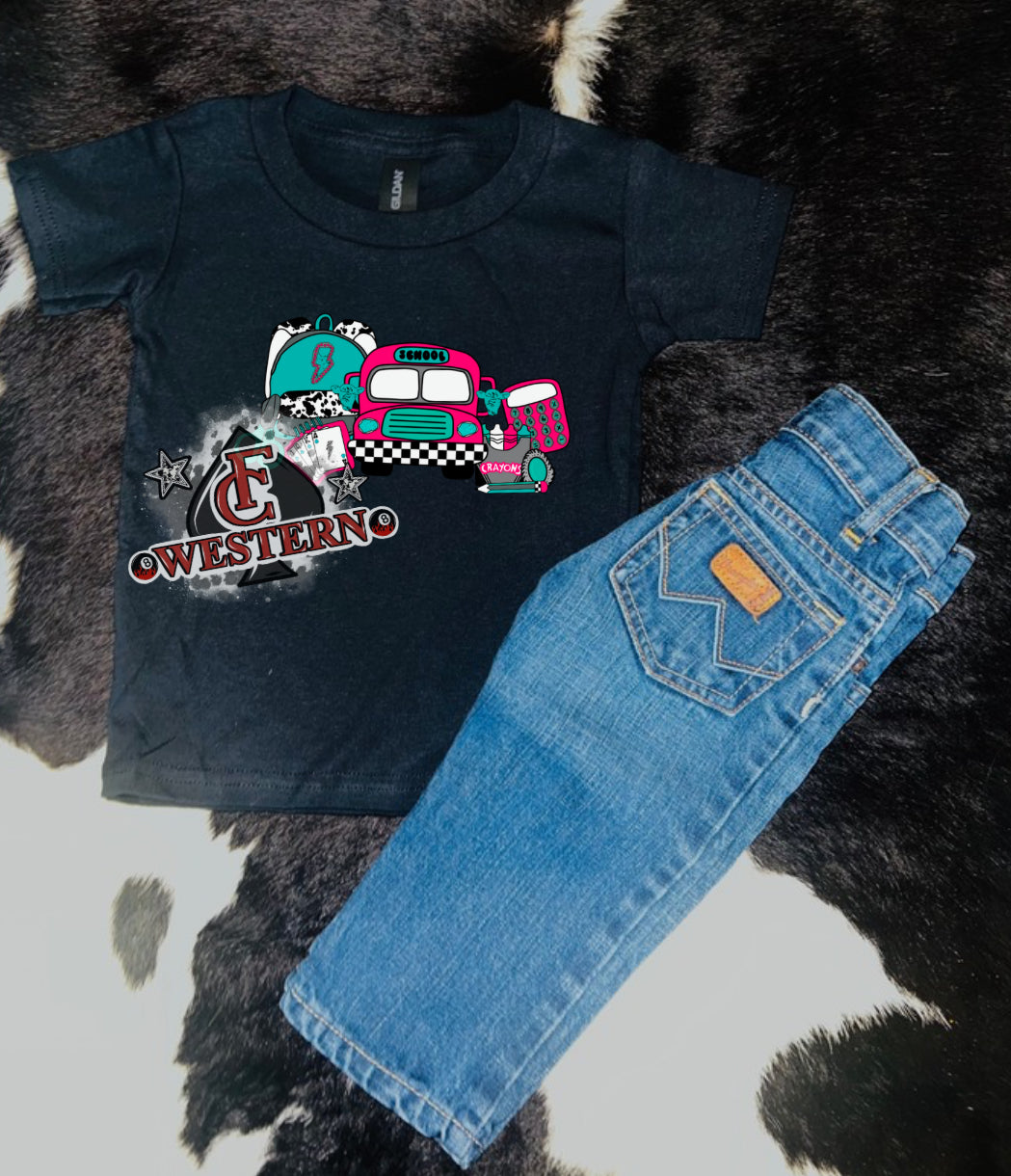 Cowgirl Back To School Tee (READ FULL DESCRIPTION)