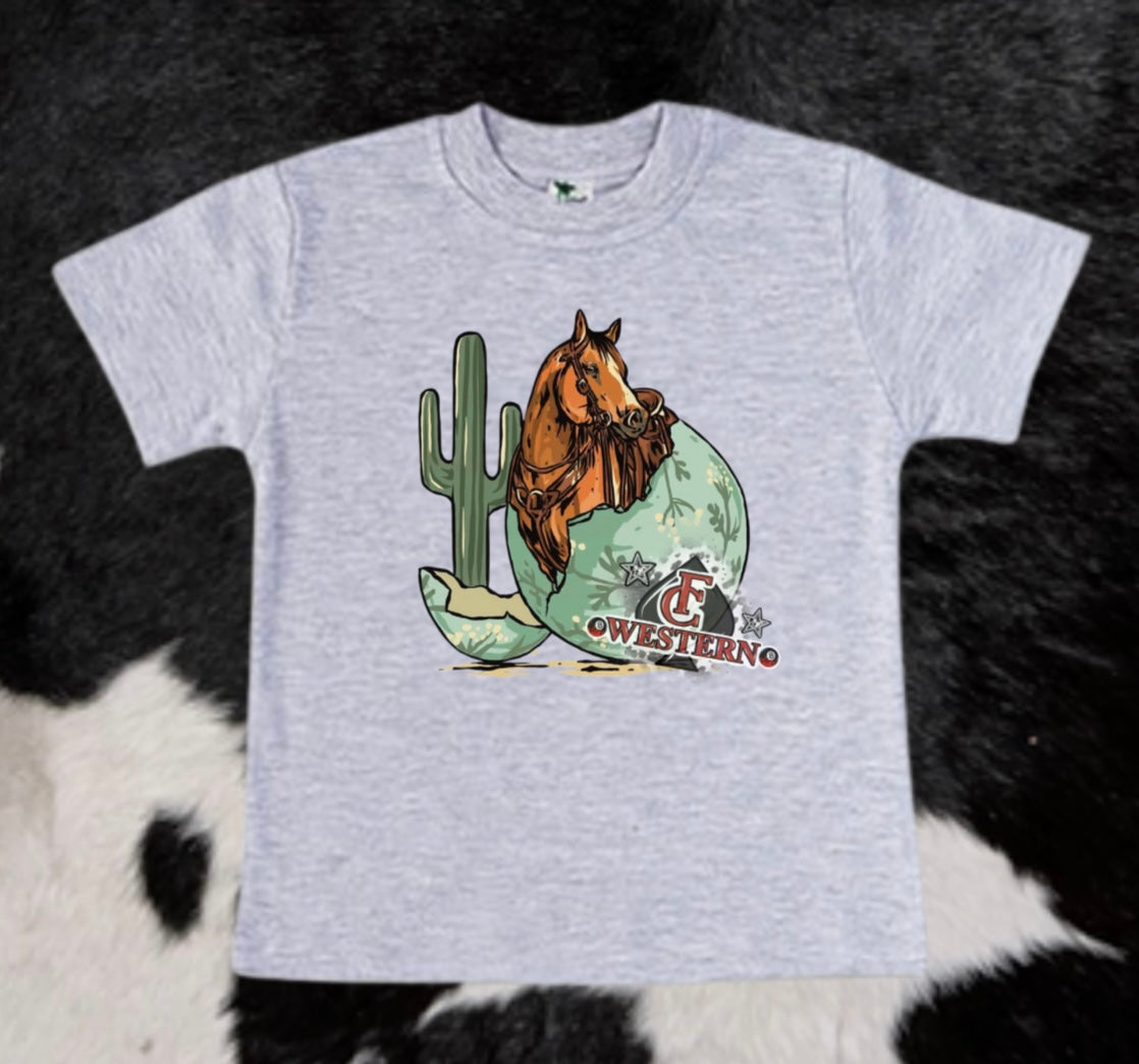 Easter Egg Horse Tee (read description)