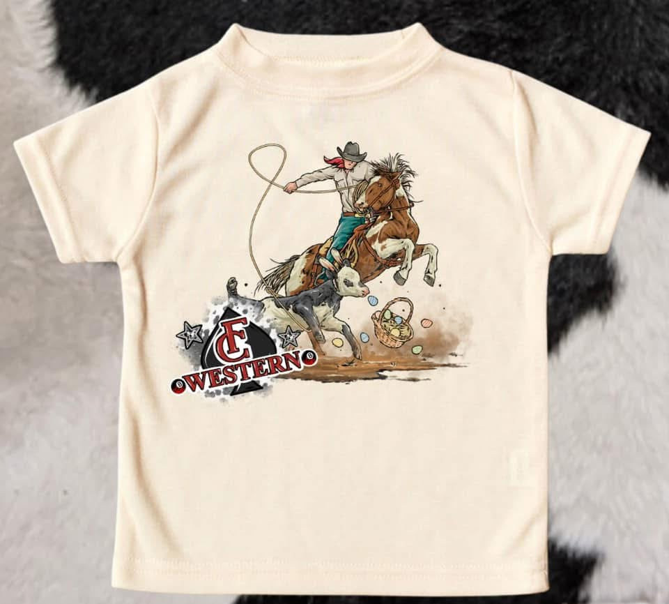 Adult Roping The CowBunny Tee (read description)