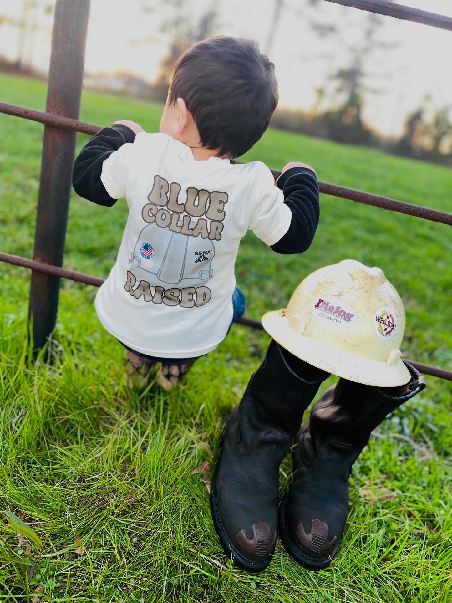 Blue Collar Raised Tee (read description)