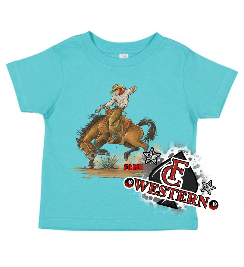 Bronc Cowboy Tee ( READ FULL DESCRIPTION)