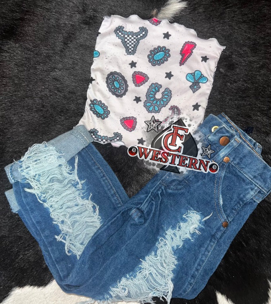 Cowgirl Gems Tube Top *RTS*