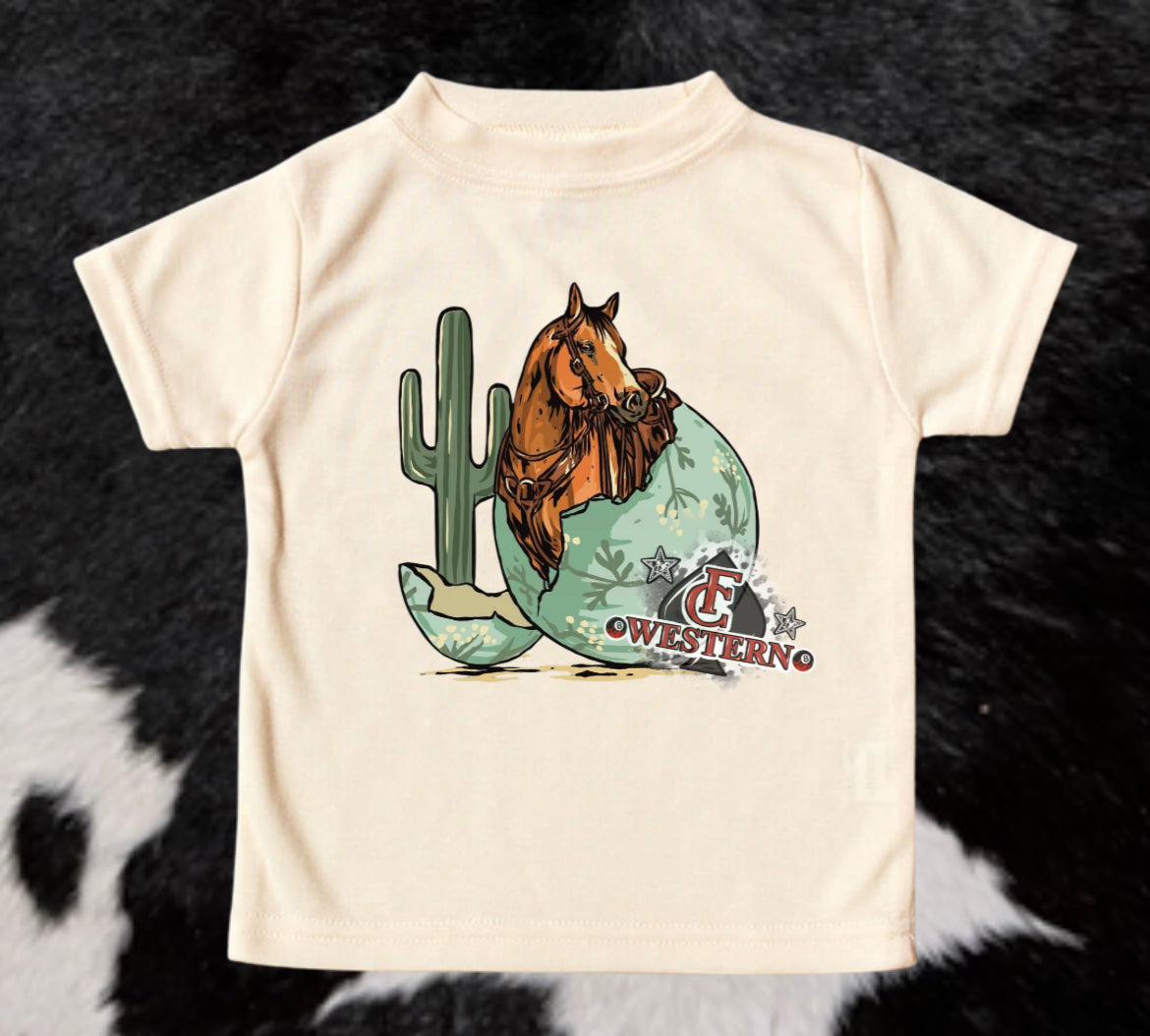 Easter Egg Horse Tee (read description)