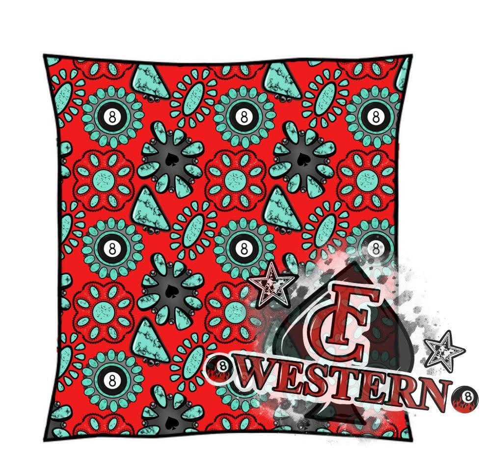 Red & Conchos Tube Top *RTS*