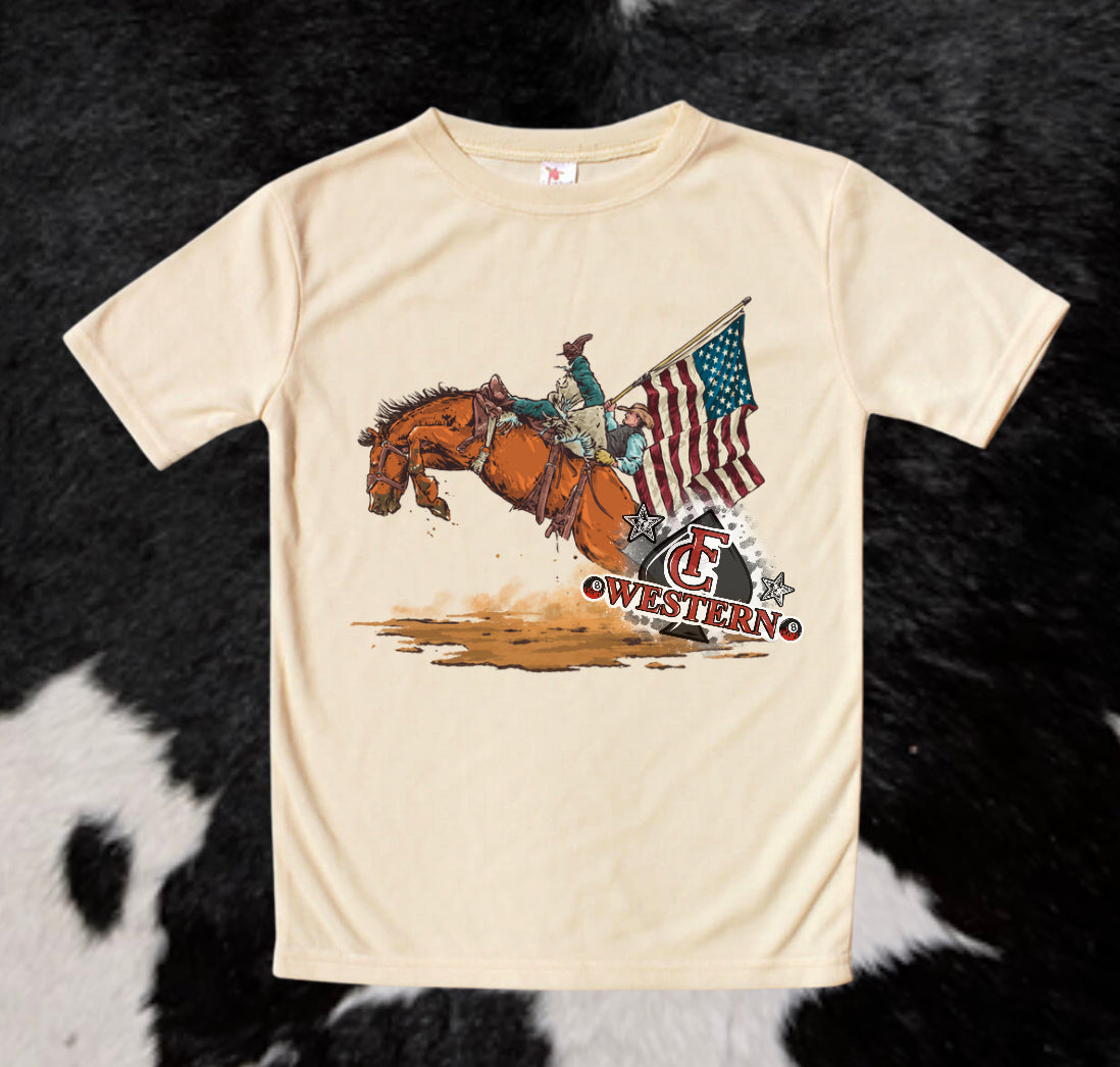 Freedom Bronc Rider Tee