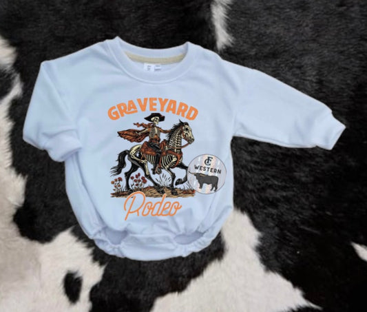 Graveyard Rodeo Sweater Romper (Read Full Description)s