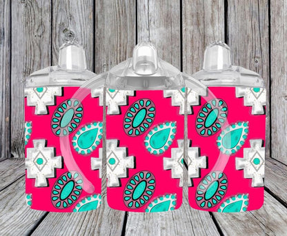 Pink Conchos Bottle/Sippy (Read Full Description)