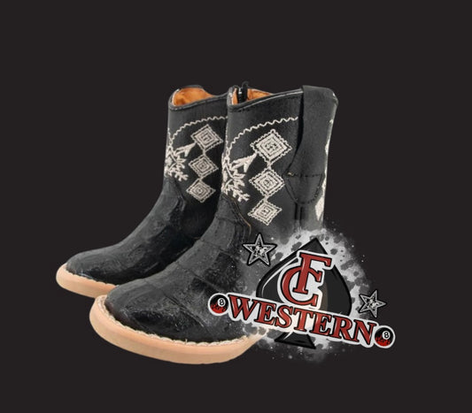 Black Caiman Infant Boots  (READ FULL DESCRIPTION)