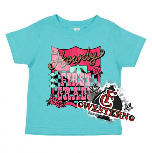 Pink Howdy School Backnumber Tee (READ FULL DESCRIPTION)