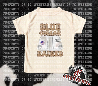 Blue Collar Raised Tee (read description)