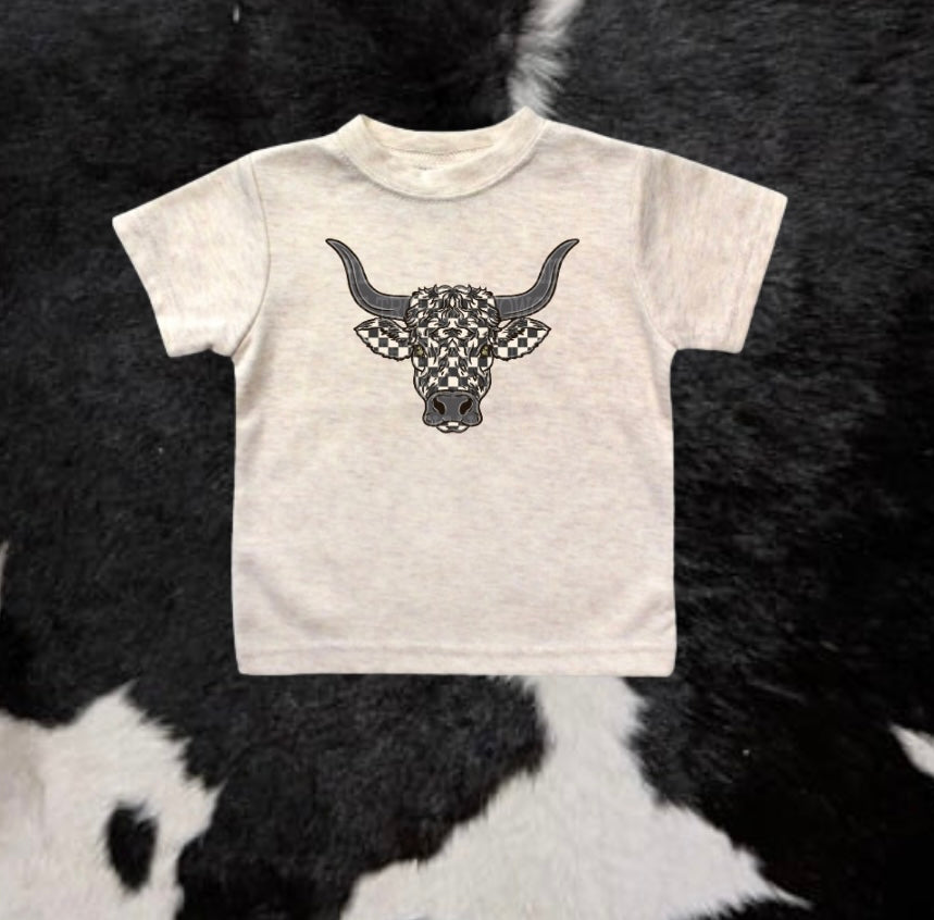 Checkered Bull Tee