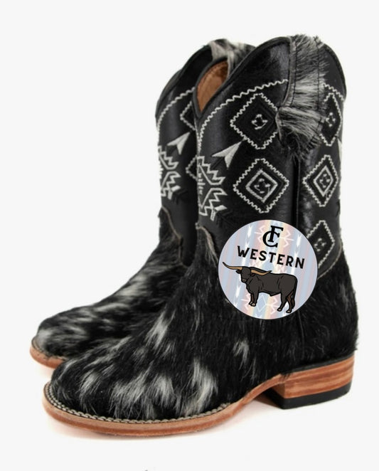 Boys Cowhide Boots (READ FULL DESCRIPTION)