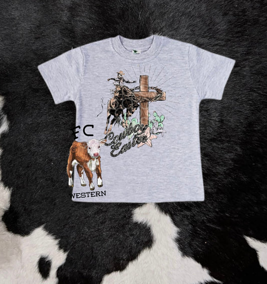 Cowboy Easter Tee (read description)