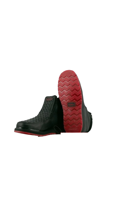 Mens Black/Red Sole boots shoe (read full description)