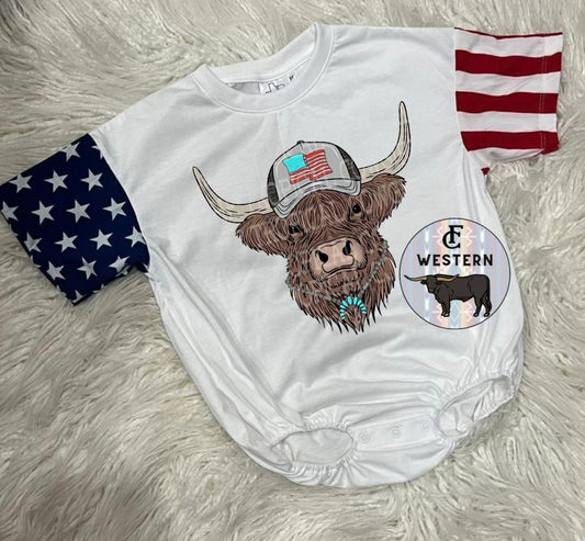 Mooey America Bubble Romper (Read full description)