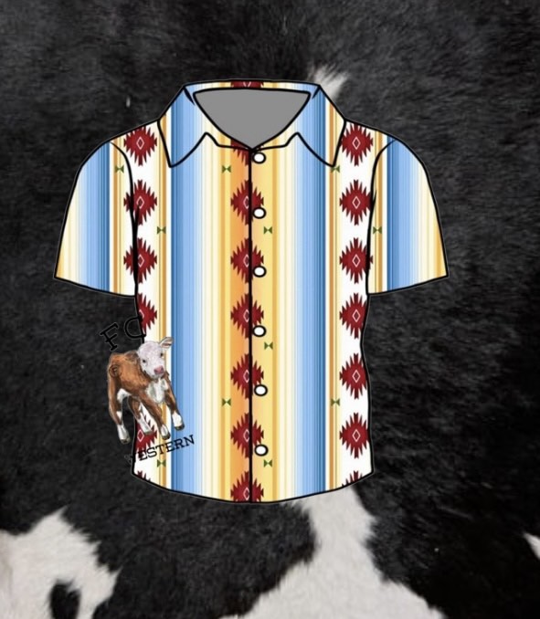 Fiesta Button Up (read description)