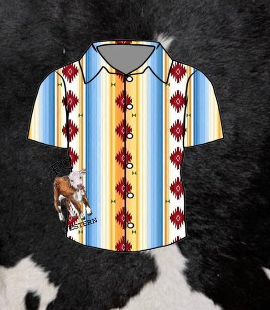 Fiesta Button Up (read description)