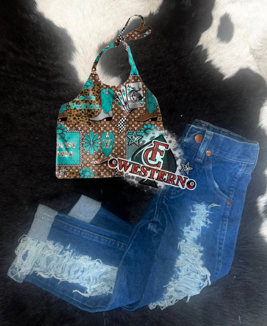 Boujee Cowgirl Halter Top *READ FULL DESCRIPTION*