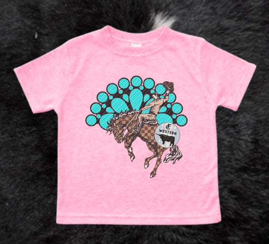 Turquoise Bronc Tee (Read Full Description)