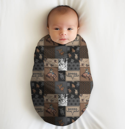 Rodeo Cowboy Bamboo Swaddle Blanket *READ FULL DESCRIPTION*