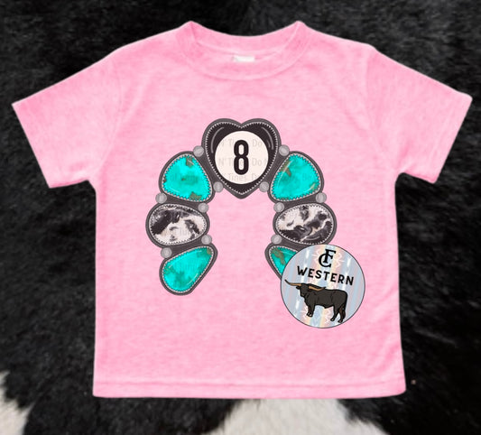 Lucky Turquoise Cowgirl Tee (Read Full Description)