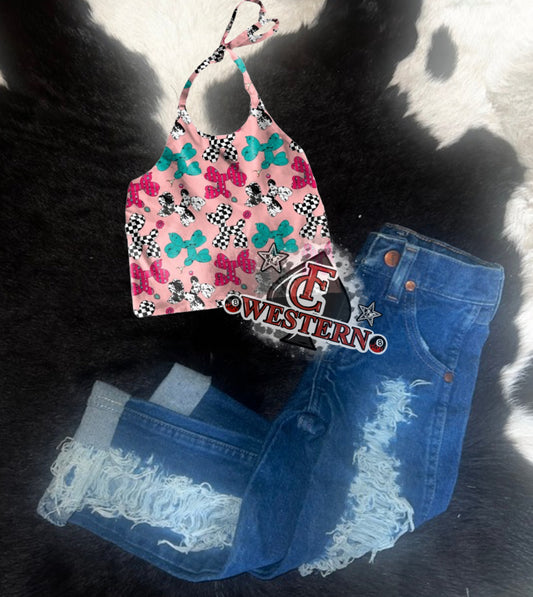 Balloon Dogs Western Halter Top *READ FULL DESCRIPTION*