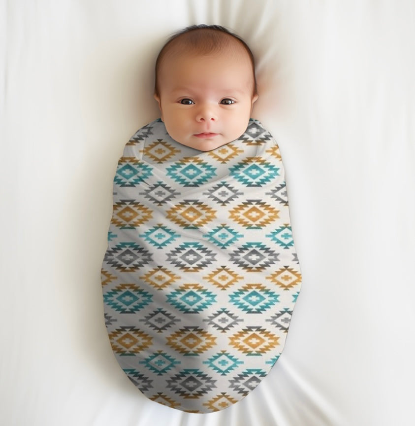 Colorful Aztec Bamboo Swaddle Blanket *READ FULL DESCRIPTION*