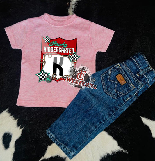 Howdy School Backnumber Tee (READ FULL DESCRIPTION)