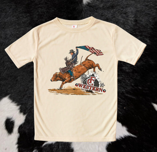 Freedom Bull Rider Tee