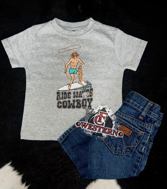 Ride Waves Cowboy Tee (Read Full Description)