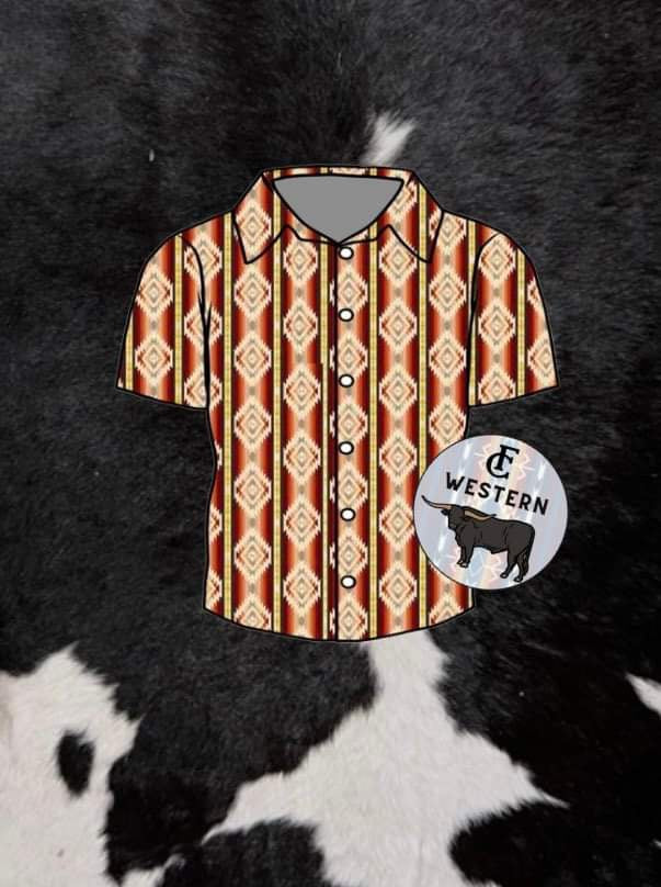 Day Dream Aztec Button Up (read description)