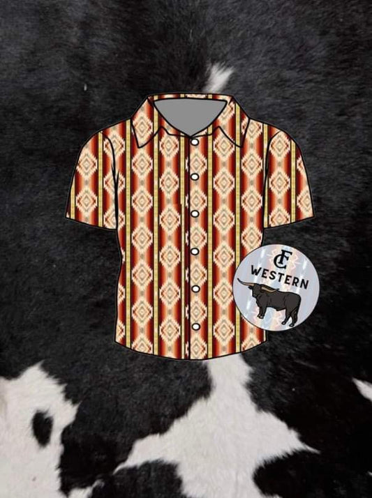 Day Dream Aztec Button Up (read description)