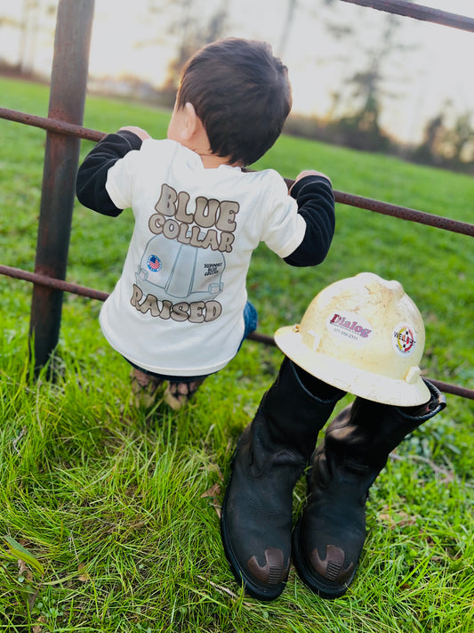 Blue Collar Raised Tee (read description)