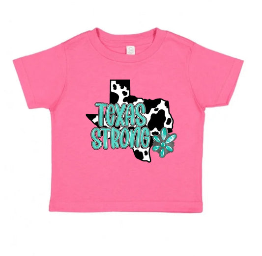 Cowprint Texas Strong Rabbit Skin Tee (READ FULL DESCRIPTION)