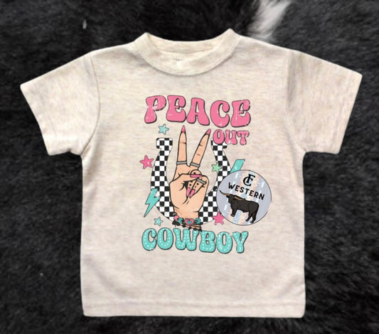 Peace Out Cowboy Tee (Read Full Description)