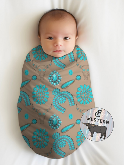 Wild Soul Brown Bamboo Swaddle Blanket *RTS*