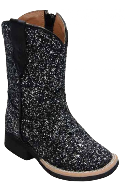 Black Sparkle Boots (read full description)