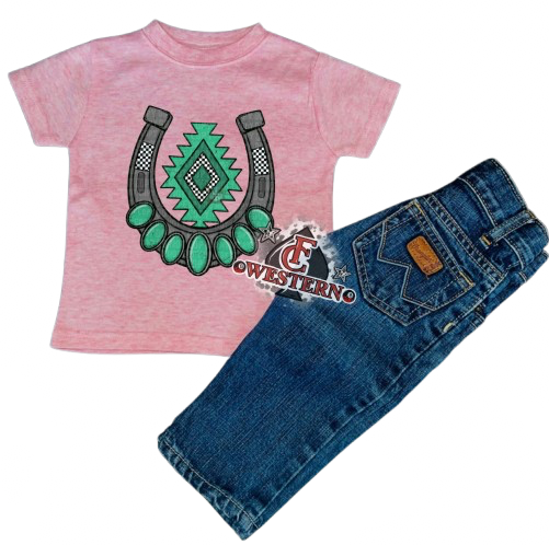 Cowgirl Stone/Horse Shoe Tee ( READ FULL DESCRIPTION)e
