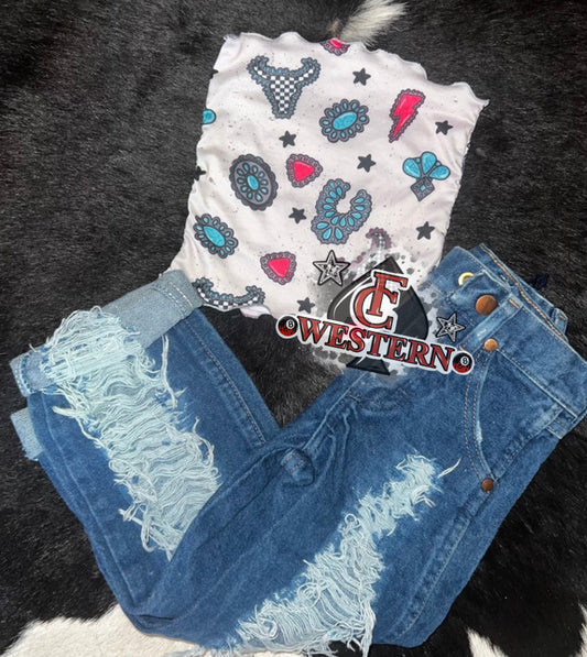 Cowgirl Gems Tube Top *RTS*