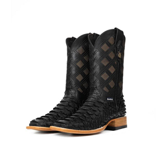 Bradley Python Square Toe Cowboy Boot(READ FULL DESCRIPTION)