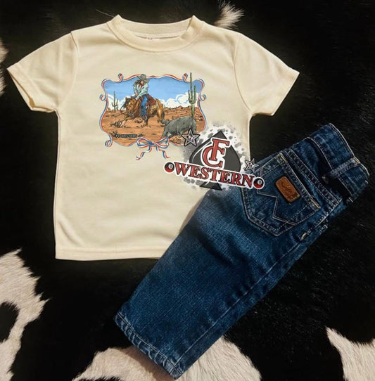 Cowgirl Cutting Horse Tee (Read Full Description)