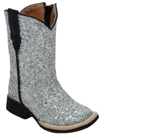 Silver Sparkle Boots (read full description)