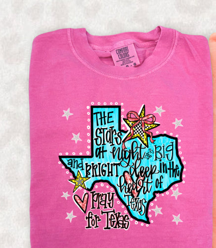 Deep In The Heart Of Tx Comfort Colors Tee (READ FULL DESCRIPTION)