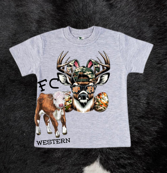 Deer Easter Hunter Tee (read description)