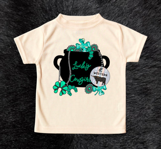Lucky Cowgirl Jewelry Tee (read description)