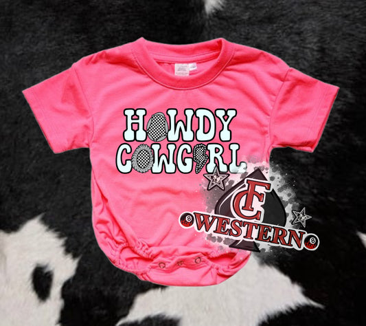 (Howdy Cowgirl Cowgirl Romper (READ FULL DESCRIPTION)